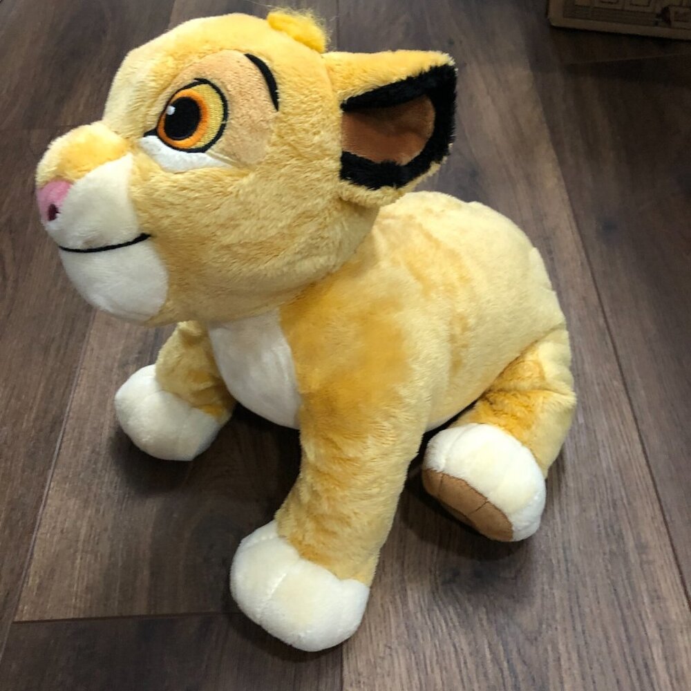 Disney Store Exclusive Original Lion King Young Simba Plush 12" Stuffed Bean Bag